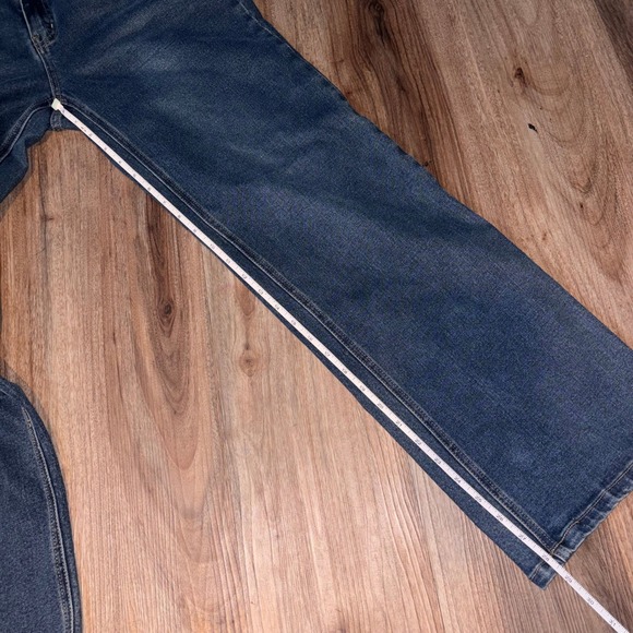 Rise Womens Wide Leg Dark Wash Denim Jeans Size 9 - Picture 3 of 9